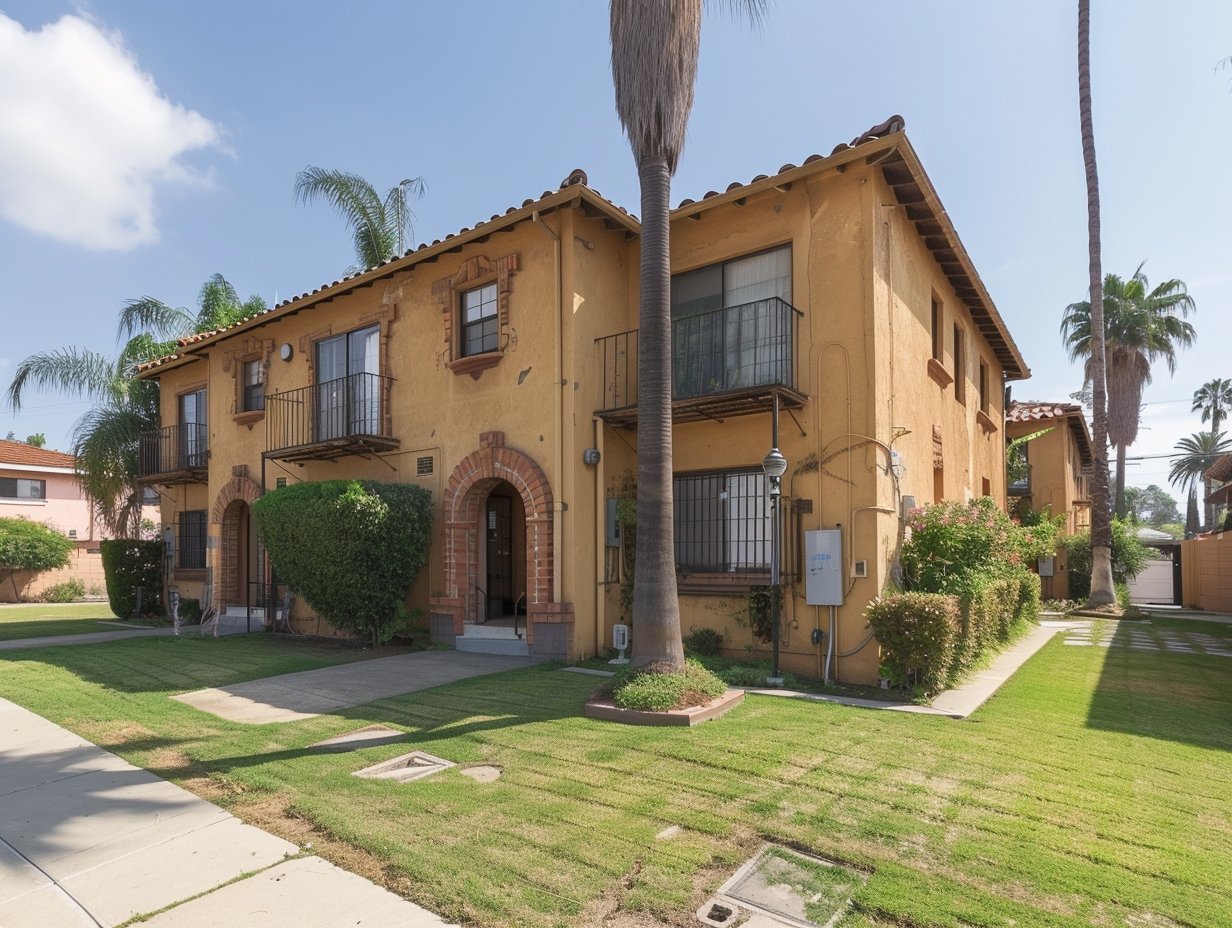 West Los Angeles apartment building with tenant disputes and habitability issues