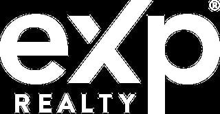 eXp Realty logo in white on black background