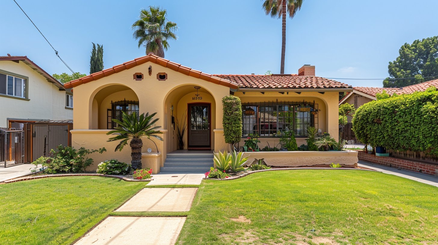 Single-story Spanish-style home in Los Angeles representing a typical inherited property in a residential neighborhood.