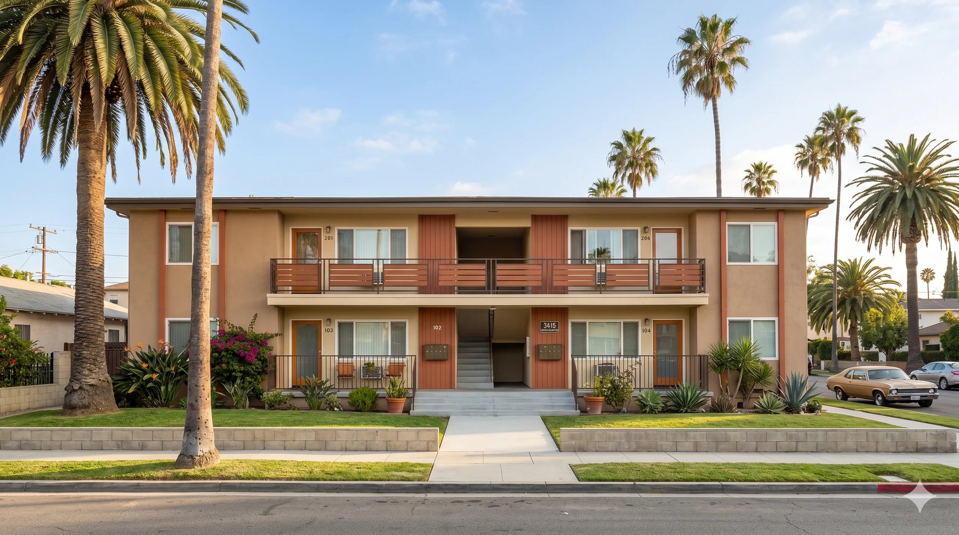 Well-maintained Los Angeles apartment building illustrating apartment building sales and multifamily investment properties in Los Angeles.